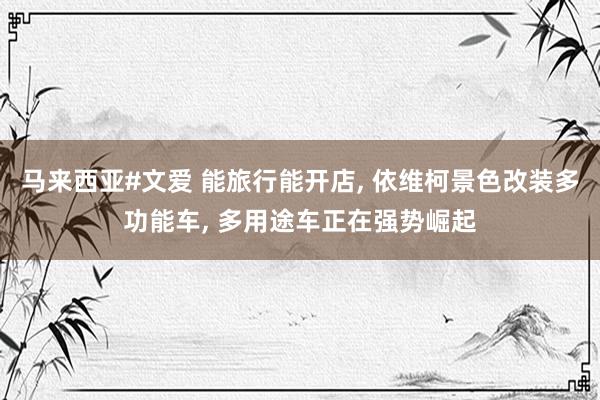 马来西亚#文爱 能旅行能开店， 依维柯景色改装多功能车， 多用途车正在强势崛起