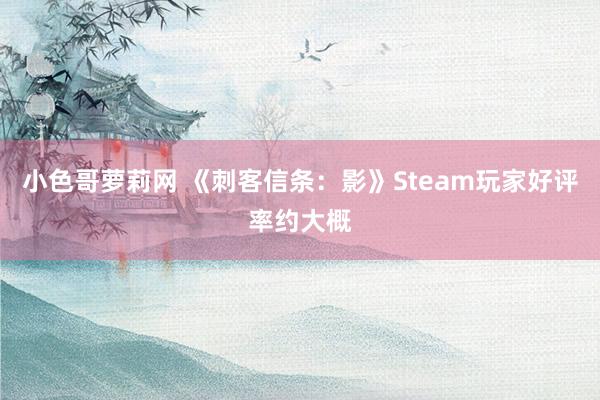 小色哥萝莉网 《刺客信条：影》Steam玩家好评率约大概
